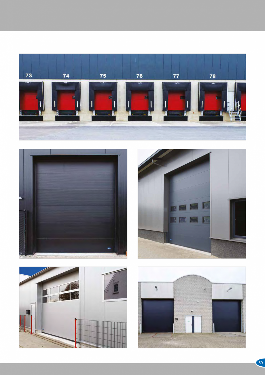 Pagina 59-Catalog 2019 - Porti industriale sectionale pentru inchideri exterioare NOVOFERM Usi sectionale...