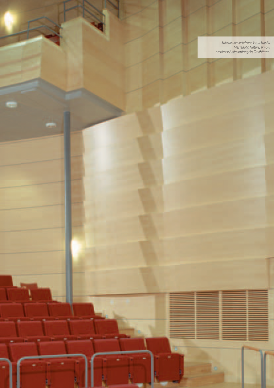 Pagina 12-Catalog- Panouri fonoabsorbante GUSTAFS Gustafs Catalog, brosura Romana ie D, suprafaţă deschisă...