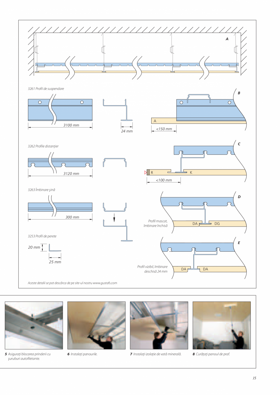 Pagina 35-Catalog- Panouri fonoabsorbante GUSTAFS Gustafs Catalog, brosura Romana Sjukhus Göteborg...