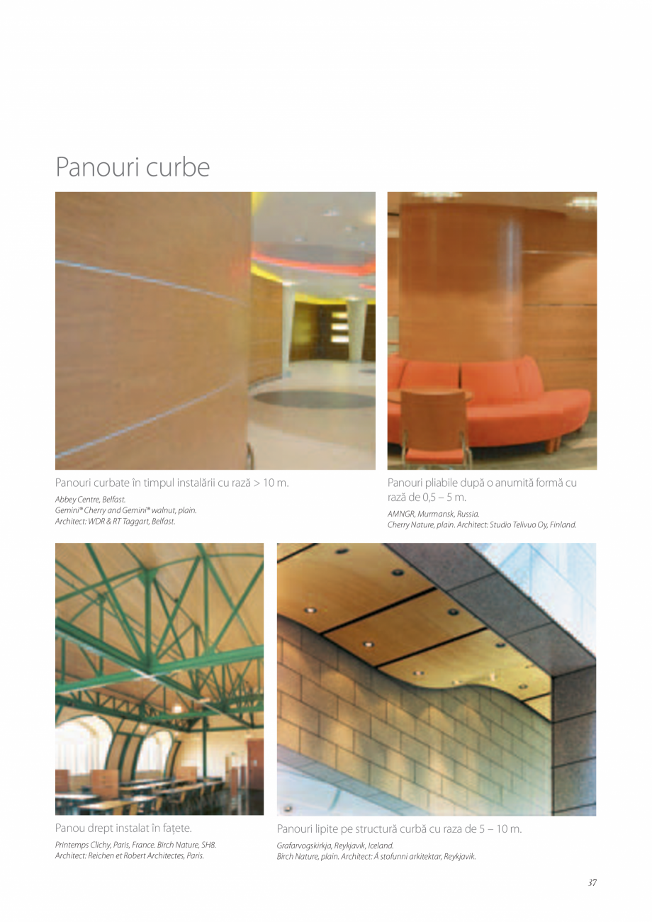 Pagina 37-Catalog- Panouri fonoabsorbante GUSTAFS Gustafs Catalog, brosura Romana eting@histriainternational...