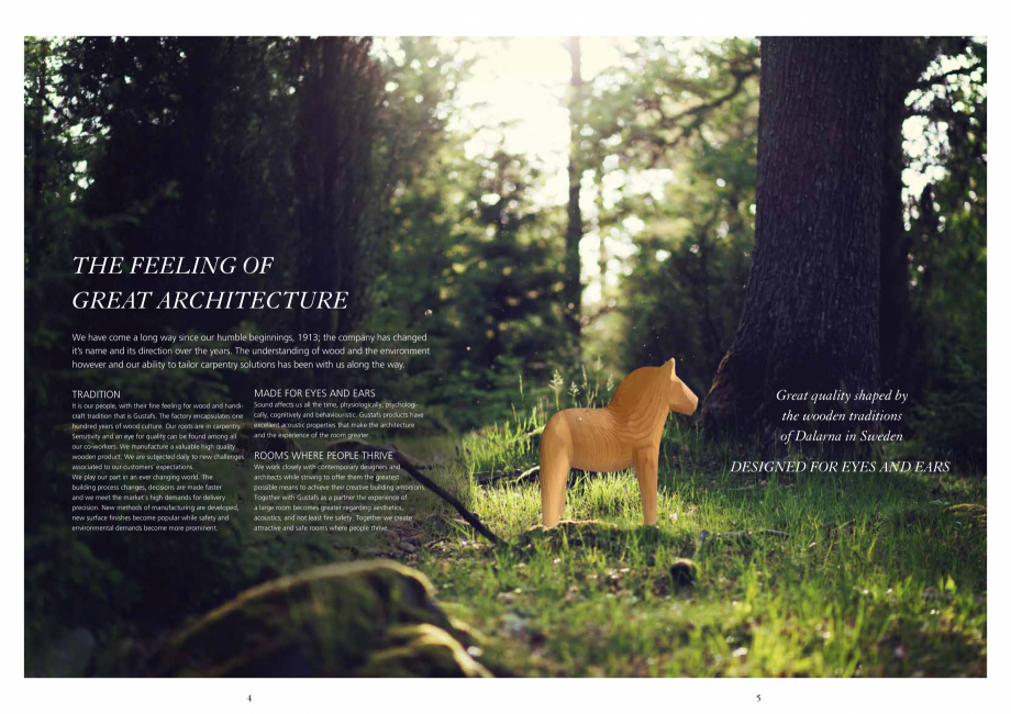 Pagina 2-Catalog-Panouri fonoabsorbante - 2019 GUSTAFS Gustafs Catalog, brosura Engleza ile safety and...