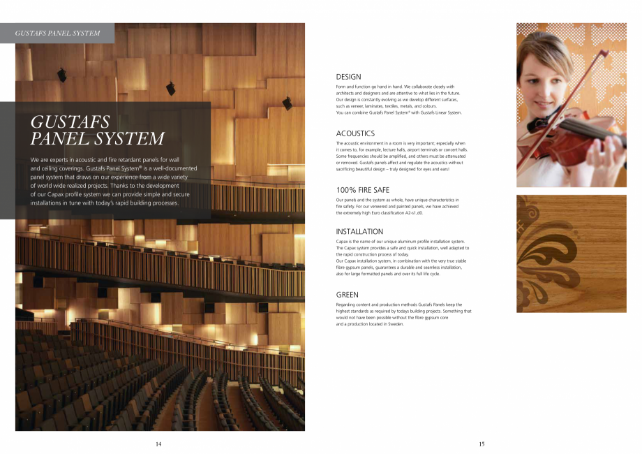 Pagina 7-Catalog-Panouri fonoabsorbante - 2019 GUSTAFS Gustafs Catalog, brosura Engleza interiors
according...