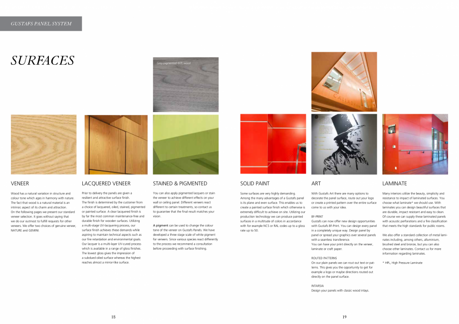 Pagina 9-Catalog-Panouri fonoabsorbante - 2019 GUSTAFS Gustafs Catalog, brosura Engleza rved rib ceiling
...