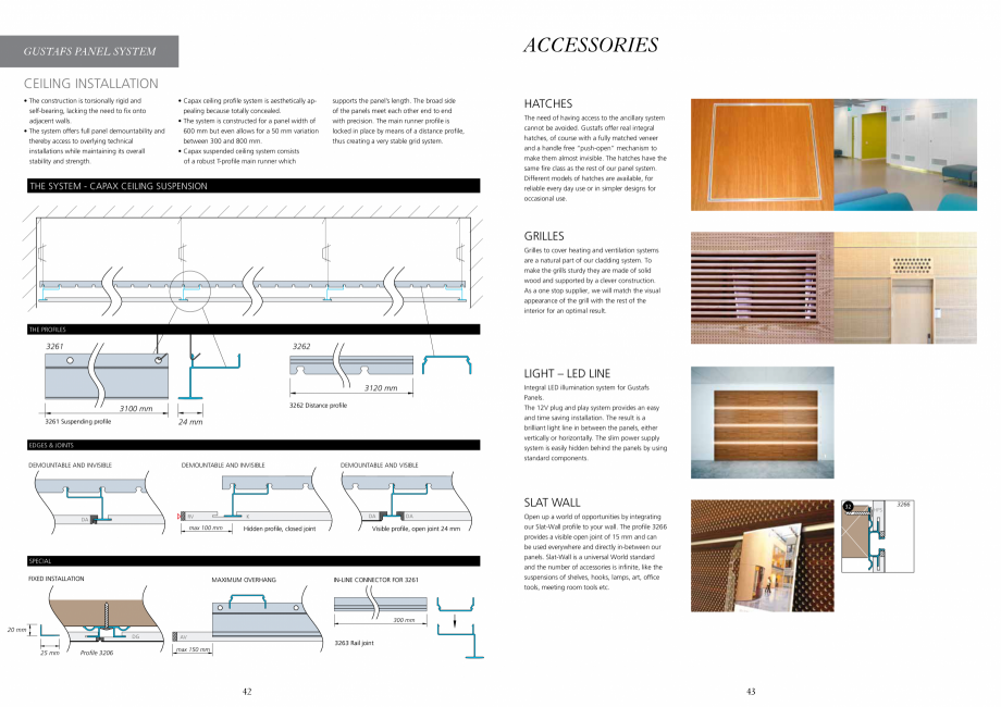 Pagina 21-Catalog-Panouri fonoabsorbante - 2019 GUSTAFS Gustafs Catalog, brosura Engleza t
with an acoustican ...