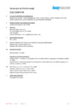 Declaratie de performanta pentru vata minerala de sticla cu tehnologie ECOSE® KNAUF INSULATION - TP 440