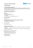 Declaratie de performanta pentru vata minerala de sticla  KNAUF INSULATION - UNIFIT 035