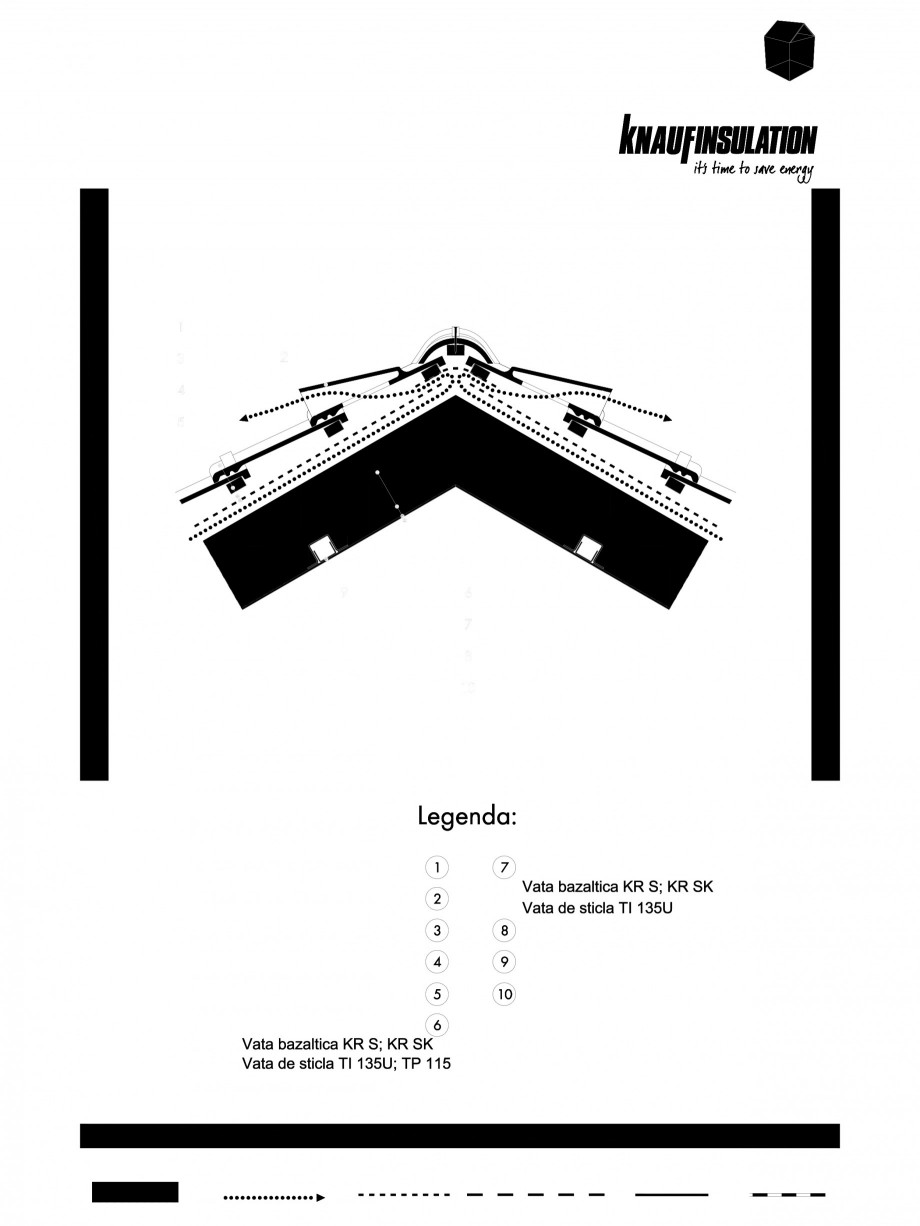 Pagina 1-CAD-PDF Detaliu de coama termoizolare acoperis fara astereala cu spatiu de ventilare KNAUF...