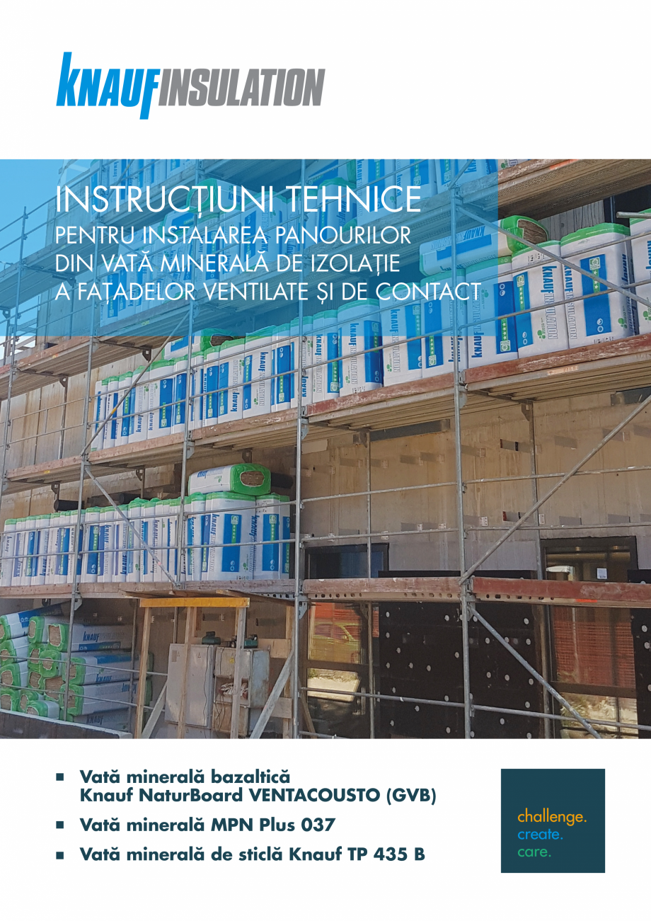 Pagina 1-Instructiuni aplicare fatade ventilate KNAUF INSULATION NaturBoard VENTACUSTO Instructiuni montaj,...