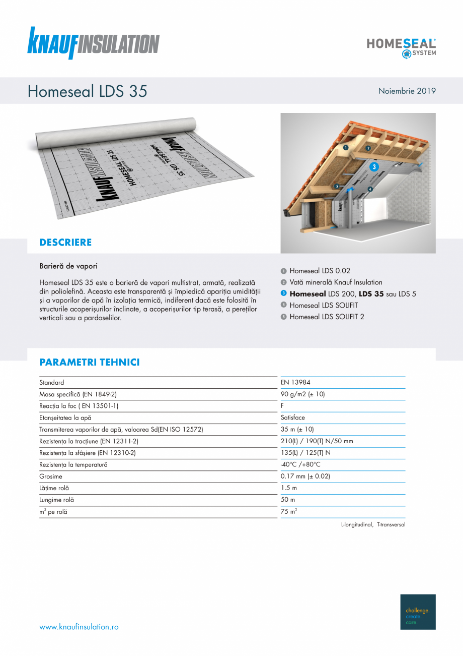 Pagina 1-Bariera de vapori KNAUF INSULATION LDS 35 Fisa tehnica Romana Homeseal LDS 35

Noiembrie 2019

1

2
...