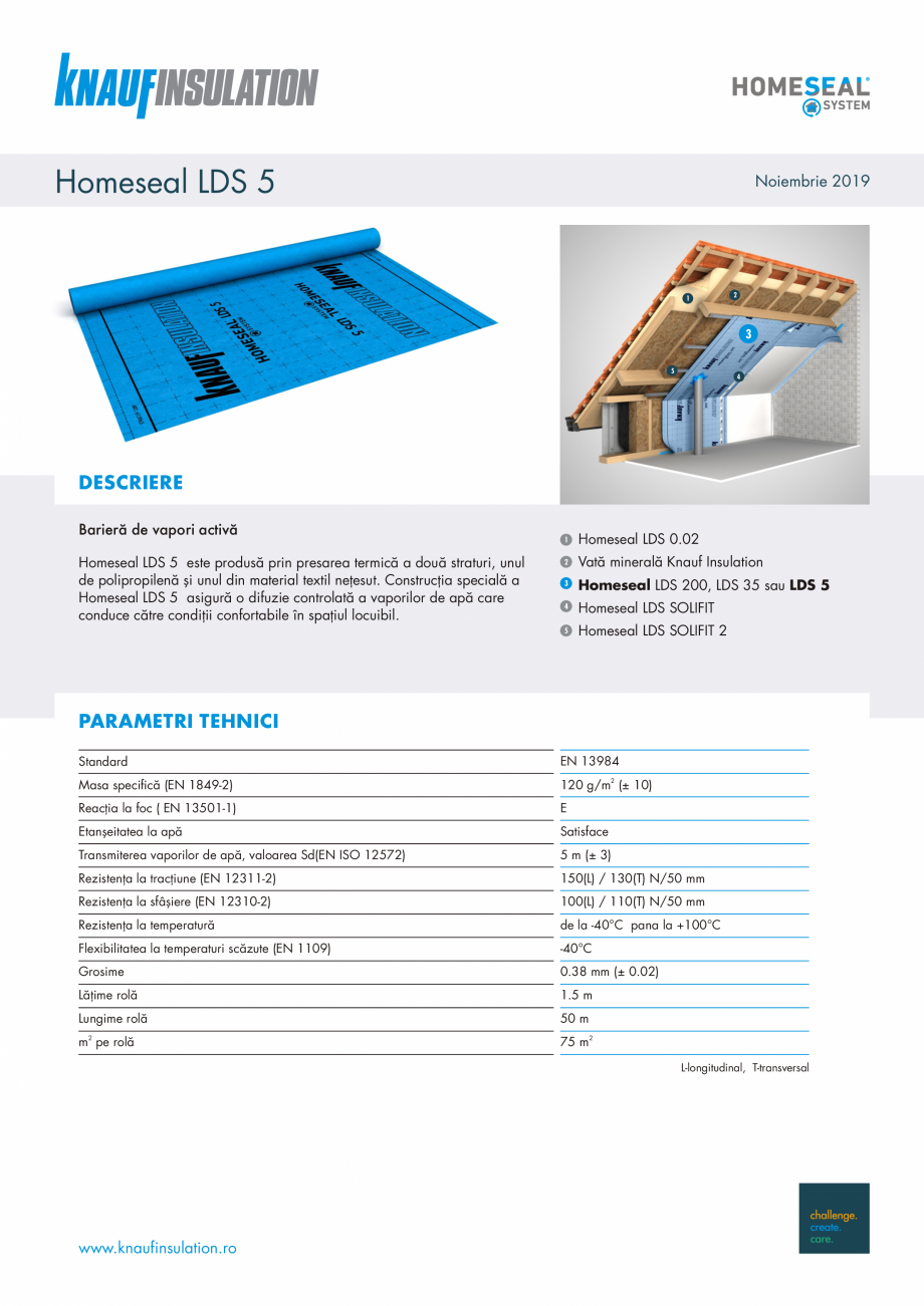 Pagina 1-Bariera de vapori activa la interior, pentru eliminarea controlata a vaporilor de apa KNAUF...