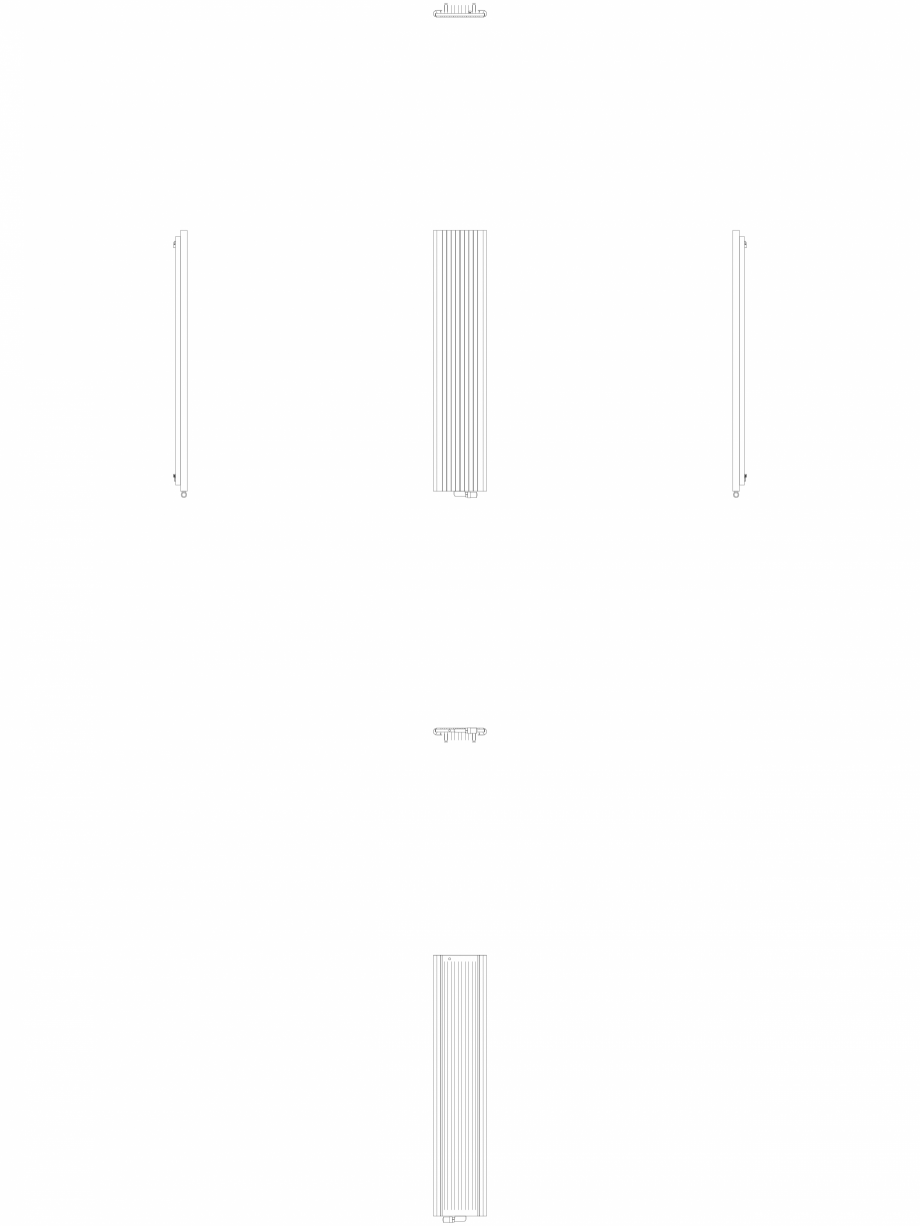 Pagina 1-CAD-DWG Calorifer decorativ ALU-ZEN 2200x450 - 2D VASCO Detaliu de produs 