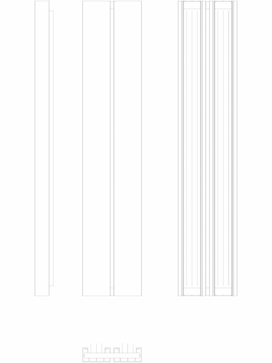 Pagina 1-CAD-DWG Calorifer decorativ BEAMS 1600x320 - 2D VASCO Detaliu de produs 