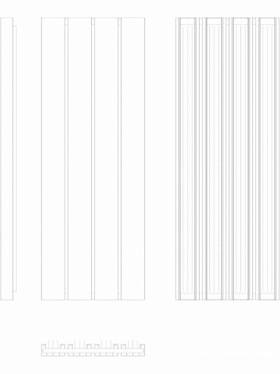 Pagina 1-CAD-DWG Calorifer decorativ BEAMS 1800x660 - 2D VASCO Detaliu de produs 