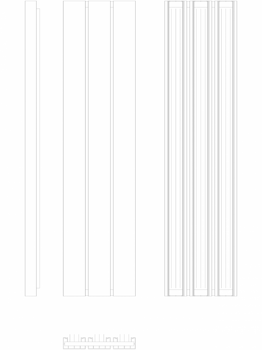 Pagina 1-CAD-DWG Calorifer decorativ BEAMS 2000x490 - 2D VASCO Detaliu de produs 