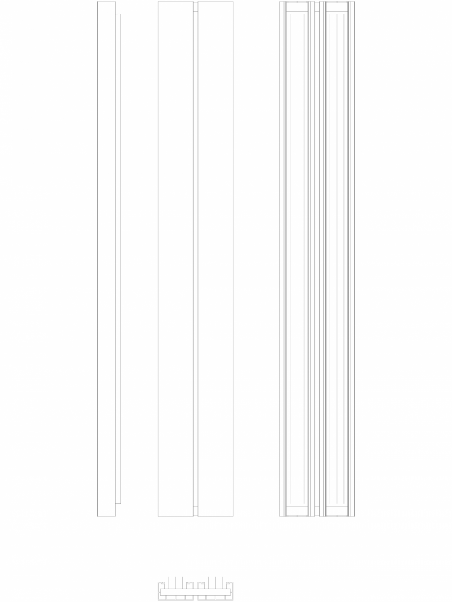 Pagina 1-CAD-DWG Calorifer decorativ BEAMS 2200x320 - 2D VASCO Detaliu de produs 