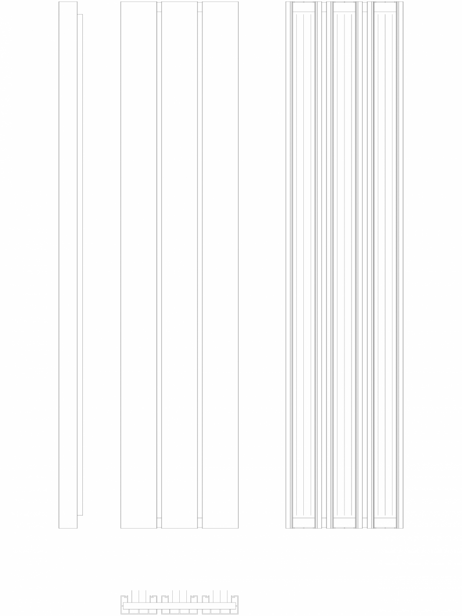 Pagina 1-CAD-DWG Calorifer decorativ BEAMS 2200x490 - 2D VASCO Detaliu de produs 