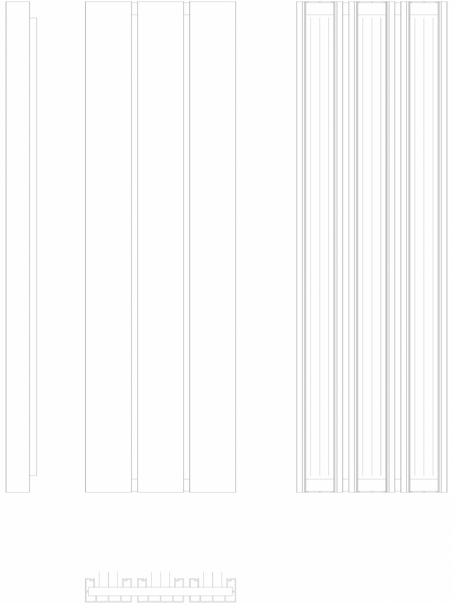 Pagina 1-CAD-DWG Calorifer decorativ BEAMS 1600x490 - 2D VASCO Detaliu de produs 