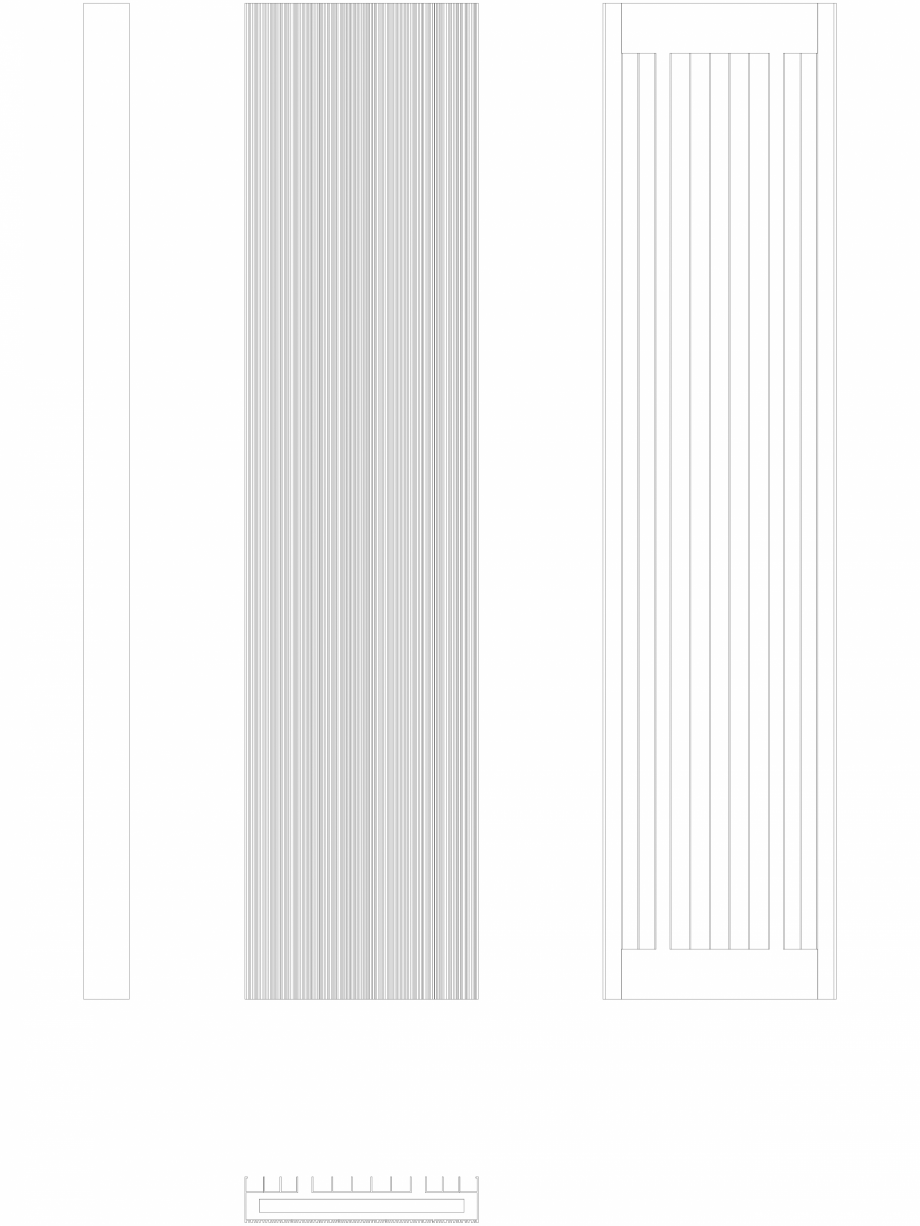 Pagina 1 - CAD-DWG Calorifer decorativ BRYCE PLUS 1600x375 - 2D VASCO Detaliu de produs BRYCE...
