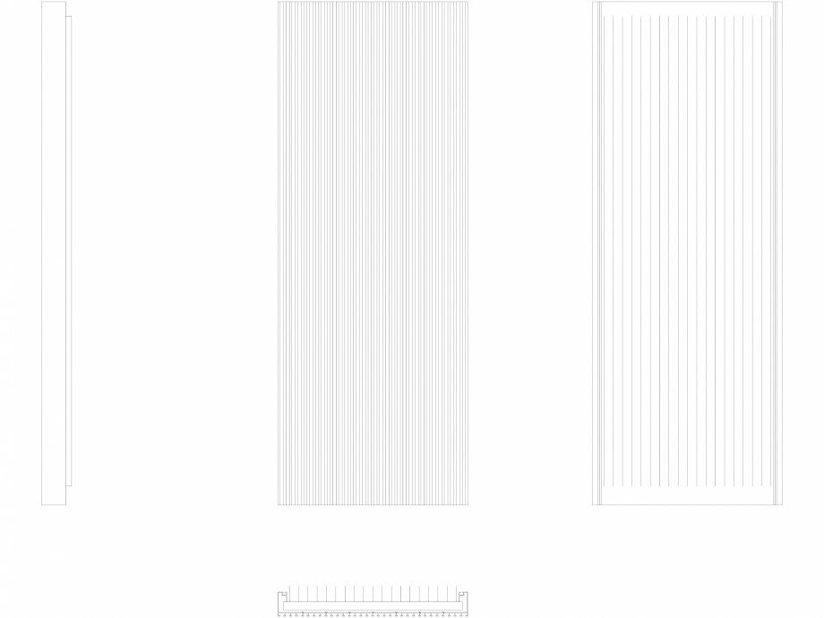 Pagina 1-CAD-DWG Calorifer decorativ CANYON 1600x605 - 2D VASCO Detaliu de produs 