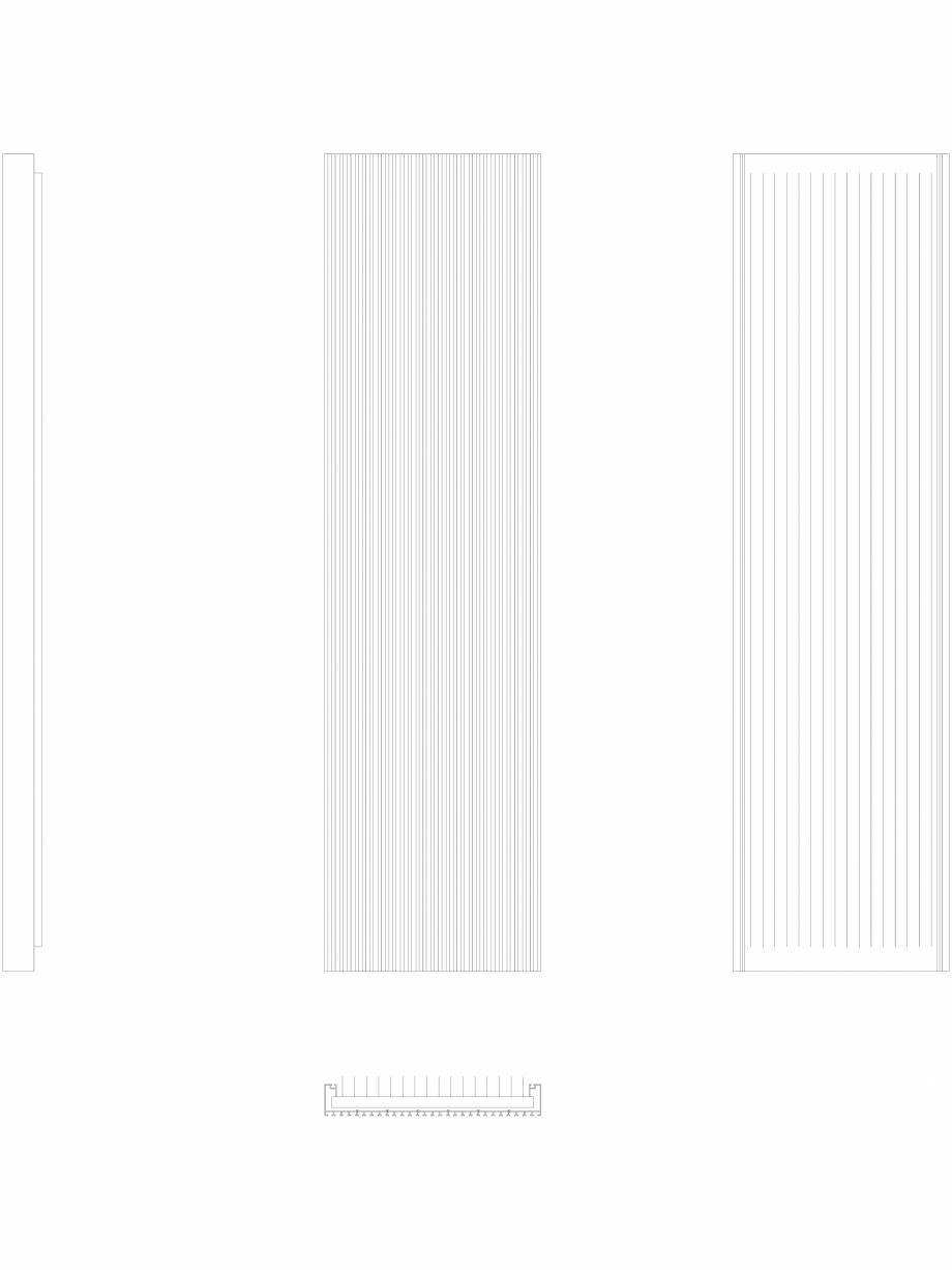 Pagina 1-CAD-DWG Calorifer decorativ CANYON 2000x530 - 2D VASCO Detaliu de produs 