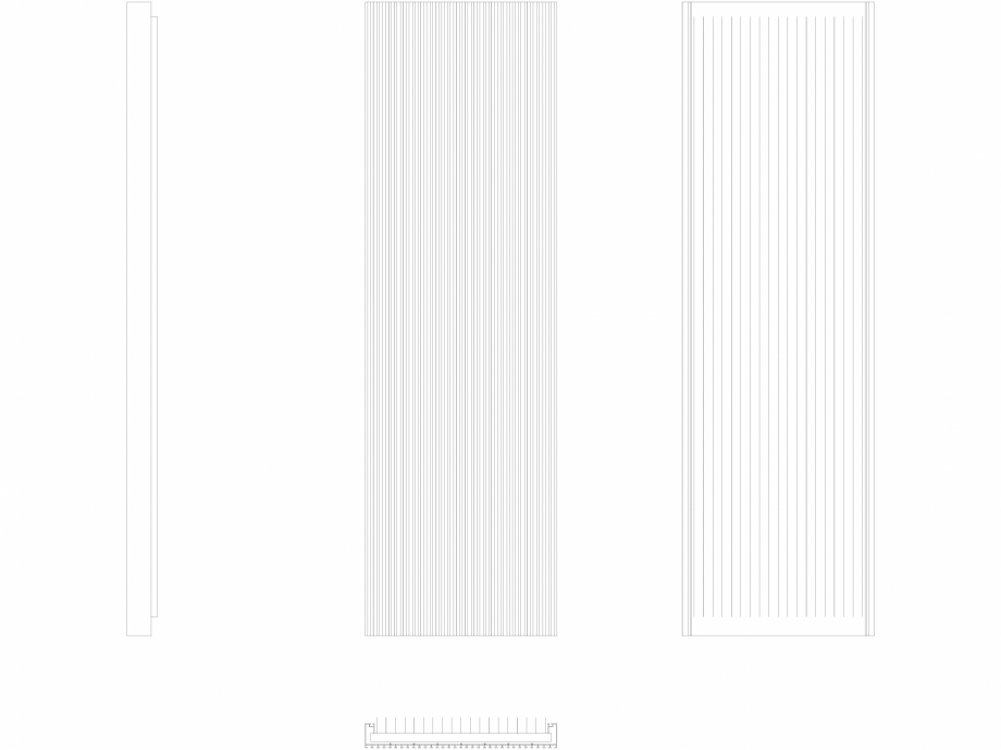 Pagina 1-CAD-DWG Calorifer decorativ CANYON 2000x605 - 2D VASCO Detaliu de produs 