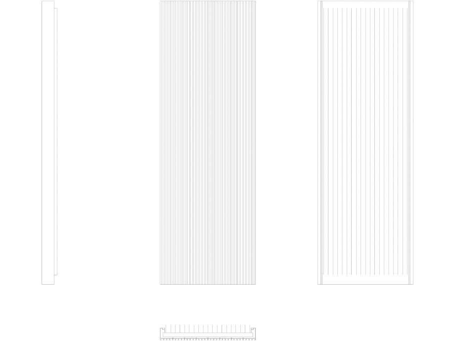 Pagina 1-CAD-DWG Calorifer decorativ CANYON 1800x605 - 2D VASCO Detaliu de produs 