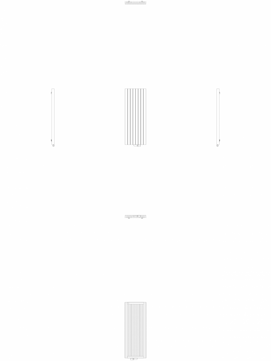 Pagina 1-CAD-DWG Calorifer decorativ ZAROS V75 1600x600 - 2D VASCO Detaliu de produs ZAROS V75/ V100 