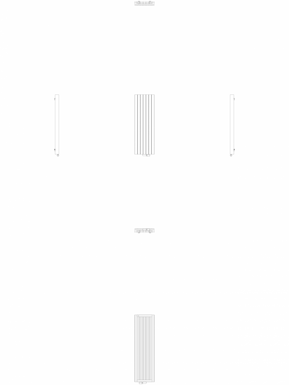 Pagina 1-CAD-DWG Calorifer decorativ ZAROS V100 1600x525 - 2D VASCO Detaliu de produs ZAROS V75/ V100 