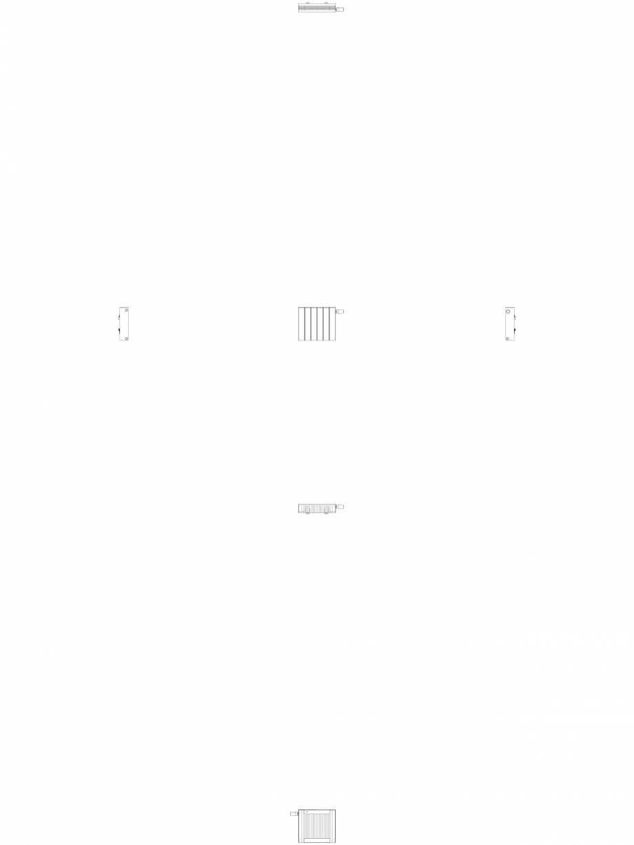 Pagina 1-CAD-DWG Calorifer decorativ ZAROS H100 400x450 - 2D VASCO Detaliu de produs 