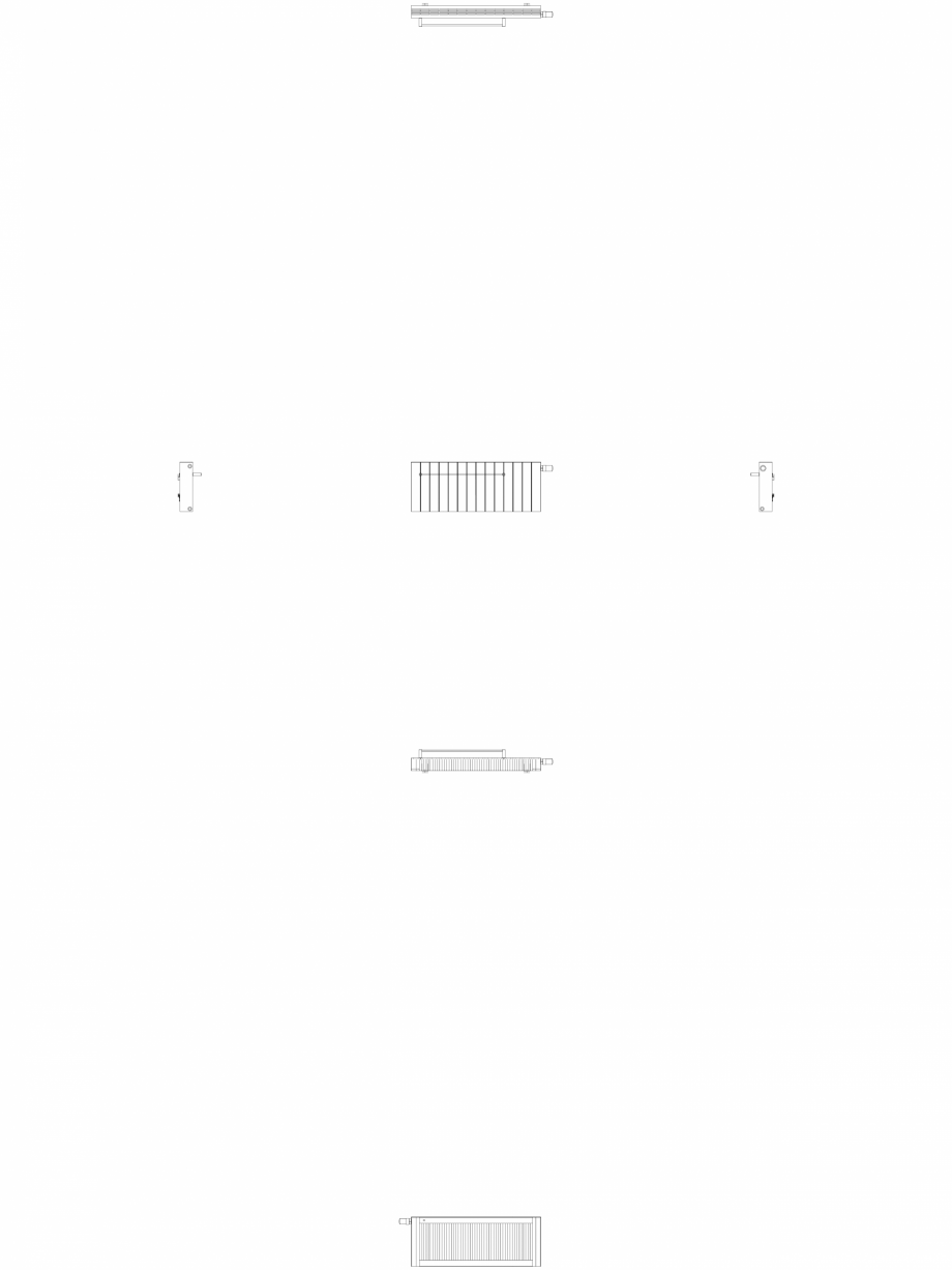 Pagina 1-CAD-DWG Calorifer decorativ ZAROS H100 400x1050 - 2D VASCO Detaliu de produs 