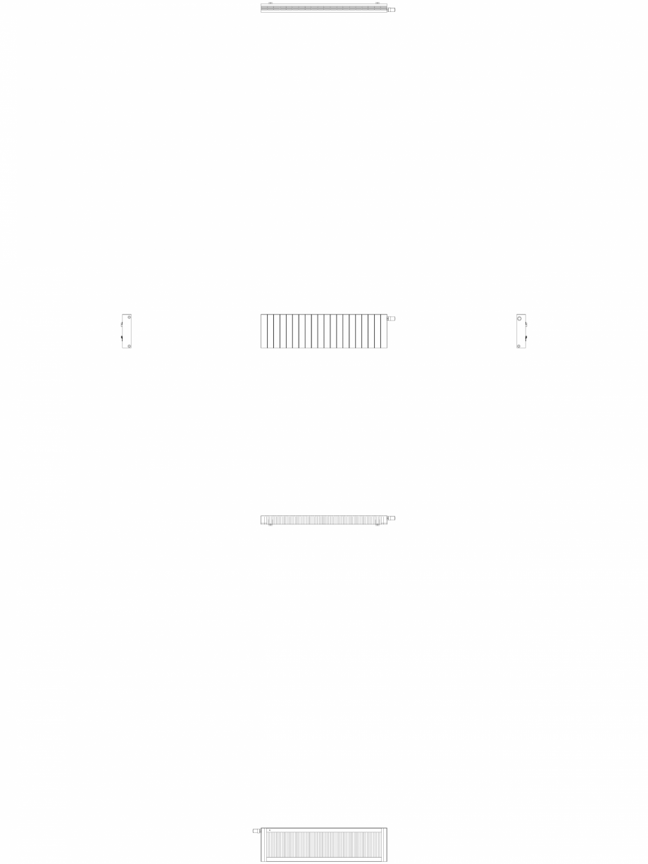 Pagina 1-CAD-DWG Calorifer decorativ ZAROS H100 400x1500 - 2D VASCO Detaliu de produs 