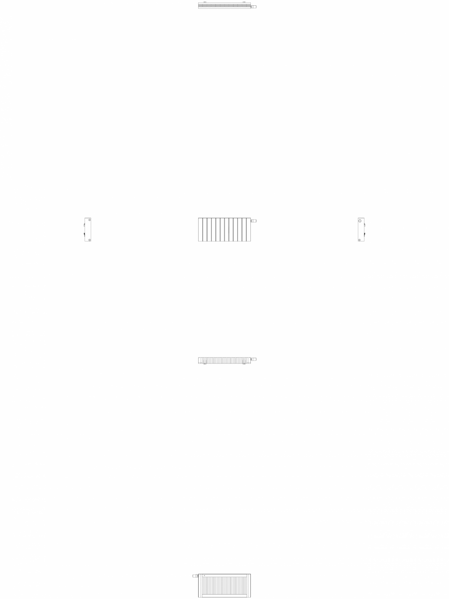 Pagina 1-CAD-DWG Calorifer decorativ ZAROS H100 400x900 - 2D VASCO Detaliu de produs 