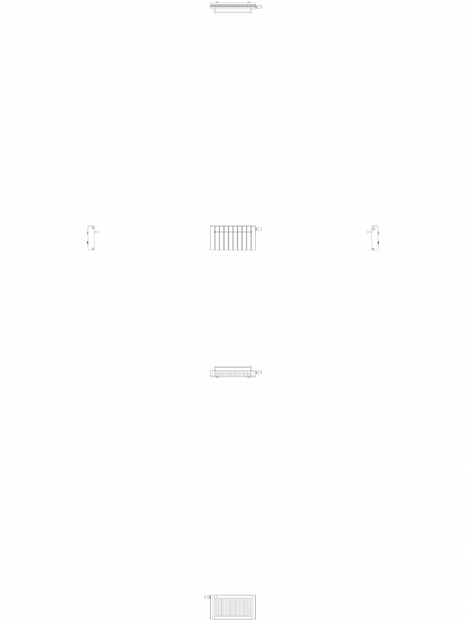 Pagina 1-CAD-DWG Calorifer decorativ ZAROS H100 400x750 - 2D VASCO Detaliu de produs 