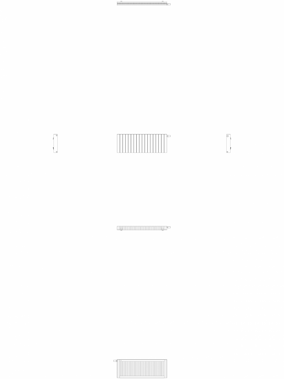 Pagina 1-CAD-DWG Calorifer decorativ ZAROS H100 500x1350 - 2D VASCO Detaliu de produs 