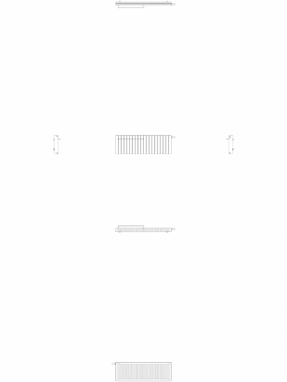 Pagina 1-CAD-DWG Calorifer decorativ ZAROS H100 500x1500 - 2D VASCO Detaliu de produs 