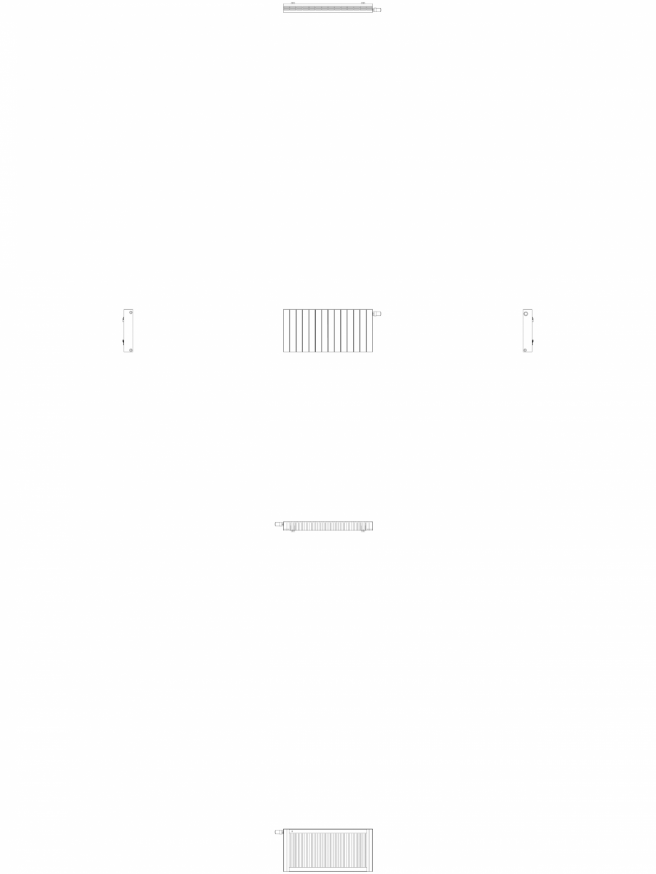 Pagina 1-CAD-DWG Calorifer decorativ ZAROS H100 500x1050 - 2D VASCO Detaliu de produs 