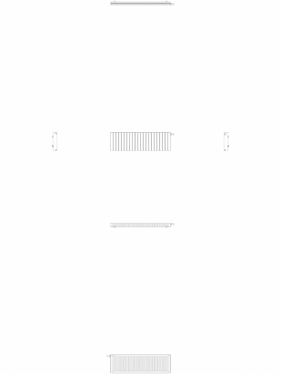 Pagina 1-CAD-DWG Calorifer decorativ ZAROS H100 500x1650 - 2D VASCO Detaliu de produs 