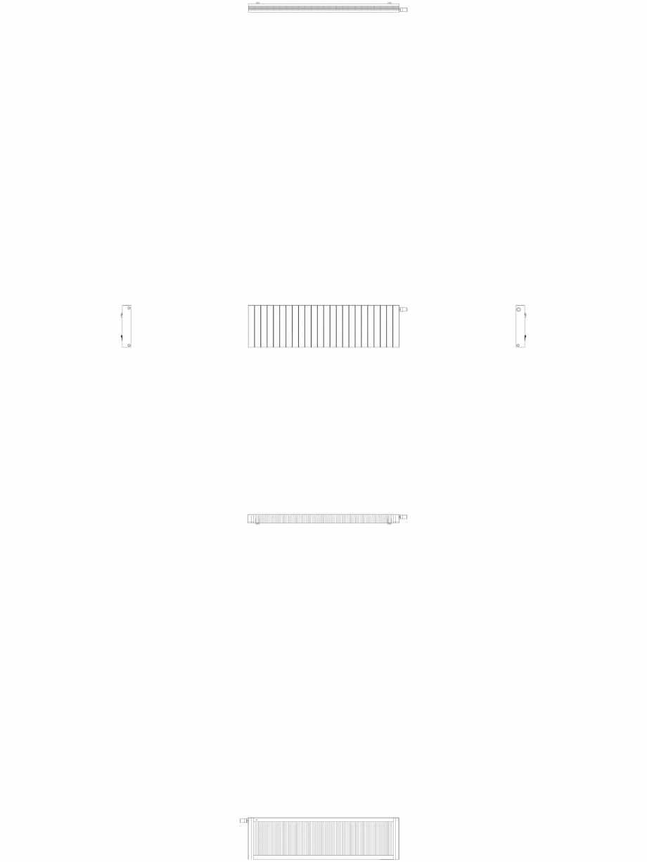 Pagina 1-CAD-DWG Calorifer decorativ ZAROS H100 500x1800 - 2D VASCO Detaliu de produs 