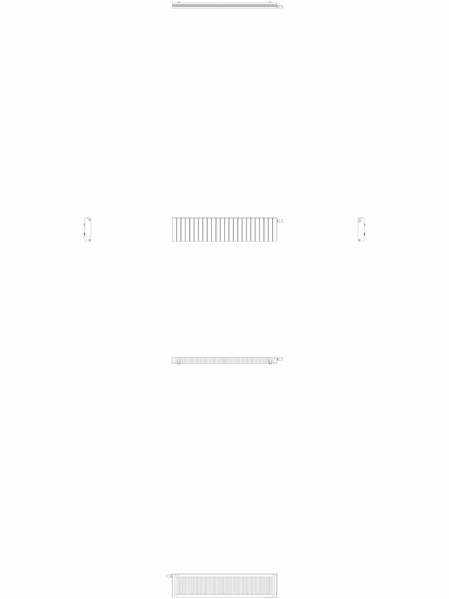 Pagina 1-CAD-DWG Calorifer decorativ ZAROS H100 400x1800 - 2D VASCO Detaliu de produs 