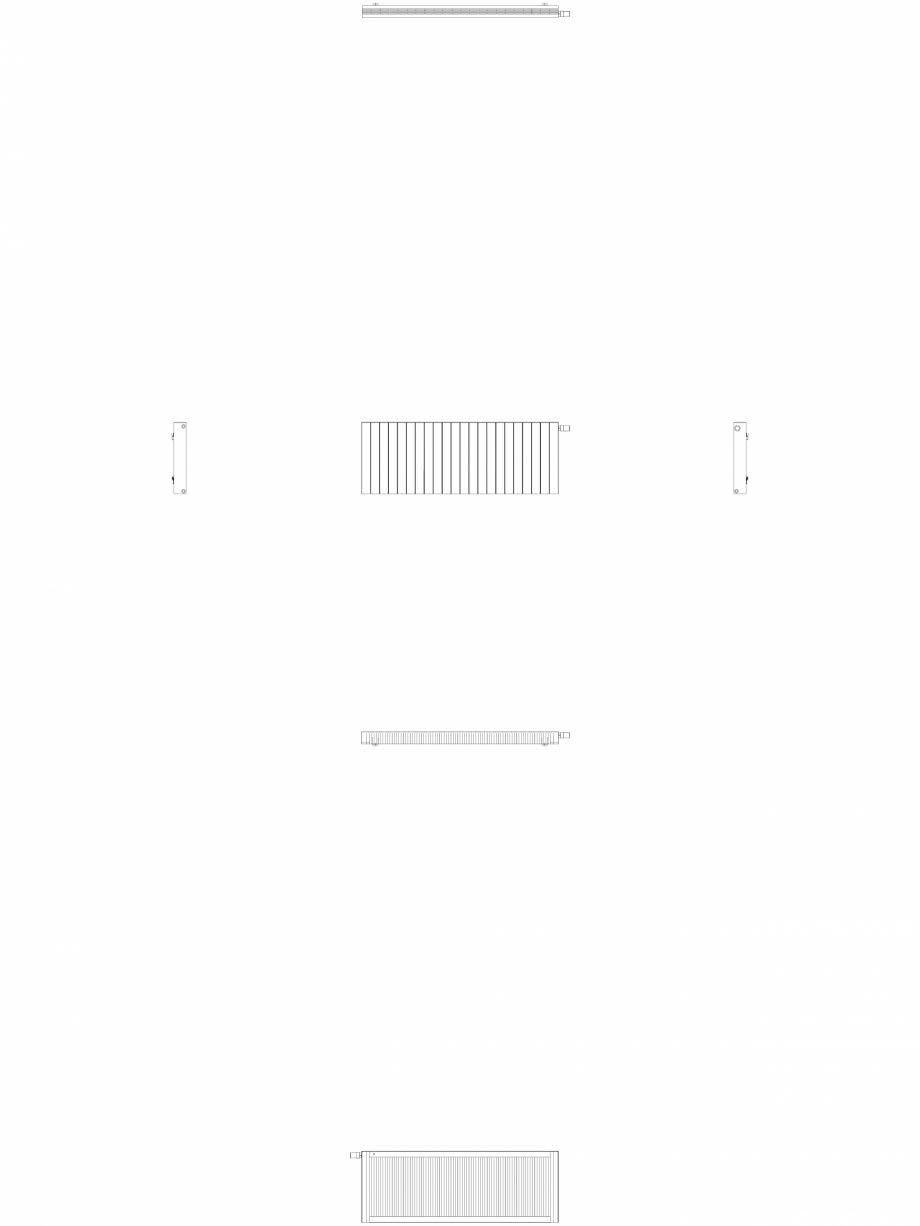 Pagina 1-CAD-DWG Calorifer decorativ ZAROS H100 600x1650 - 2D VASCO Detaliu de produs 