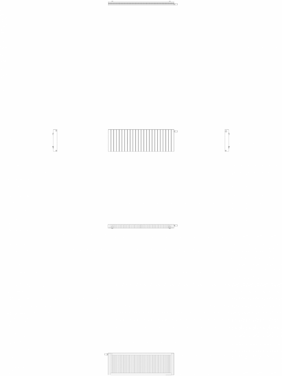 Pagina 1-CAD-DWG Calorifer decorativ ZAROS H100 600x1800 - 2D VASCO Detaliu de produs 