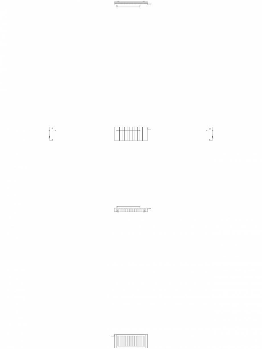 Pagina 1-CAD-DWG Calorifer decorativ ZAROS H100 400x975 - 2D VASCO Detaliu de produs 