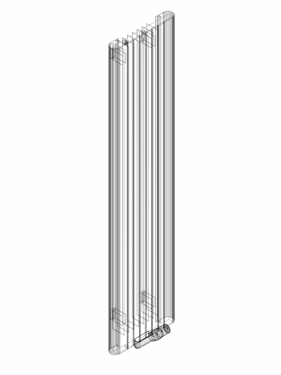 Pagina 1-CAD-DWG Calorifer decorativ ALU-ZEN 1600x375 - 3D VASCO Detaliu de produs 