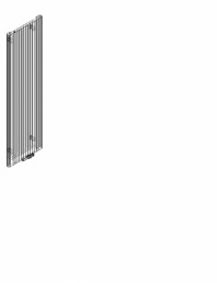 Calorifer decorativ ALU-ZEN 2000x600 - 3D
