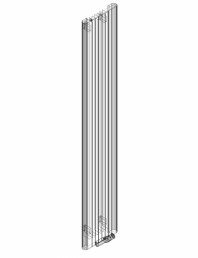 Calorifer decorativ ALU-ZEN 2200x375 - 3D