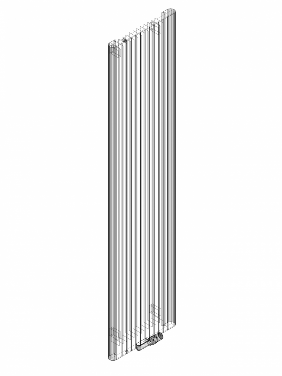 Pagina 1-CAD-DWG Calorifer decorativ ALU-ZEN 2200x525 - 3D VASCO Detaliu de produs 