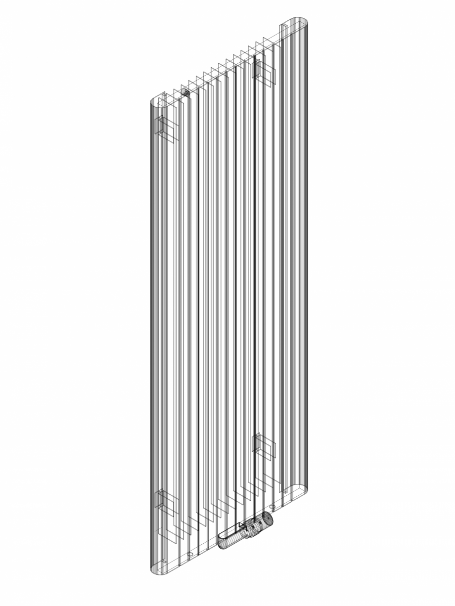 Pagina 1-CAD-DWG Calorifer decorativ ALU-ZEN 1600x600 - 3D VASCO Detaliu de produs 