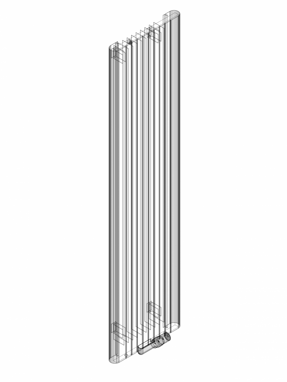 Pagina 1-CAD-DWG Calorifer decorativ ALU-ZEN 1800x450 - 3D VASCO Detaliu de produs 