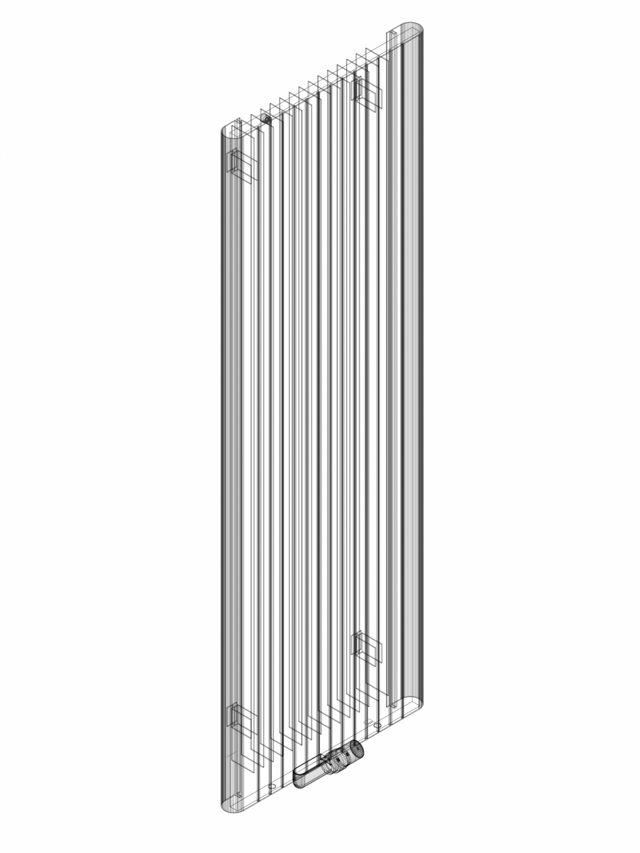 Pagina 1-CAD-DWG Calorifer decorativ ALU-ZEN 1800x600 - 3D VASCO Detaliu de produs 