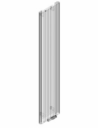 Calorifer decorativ ALU-ZEN 2200x450 - 3D